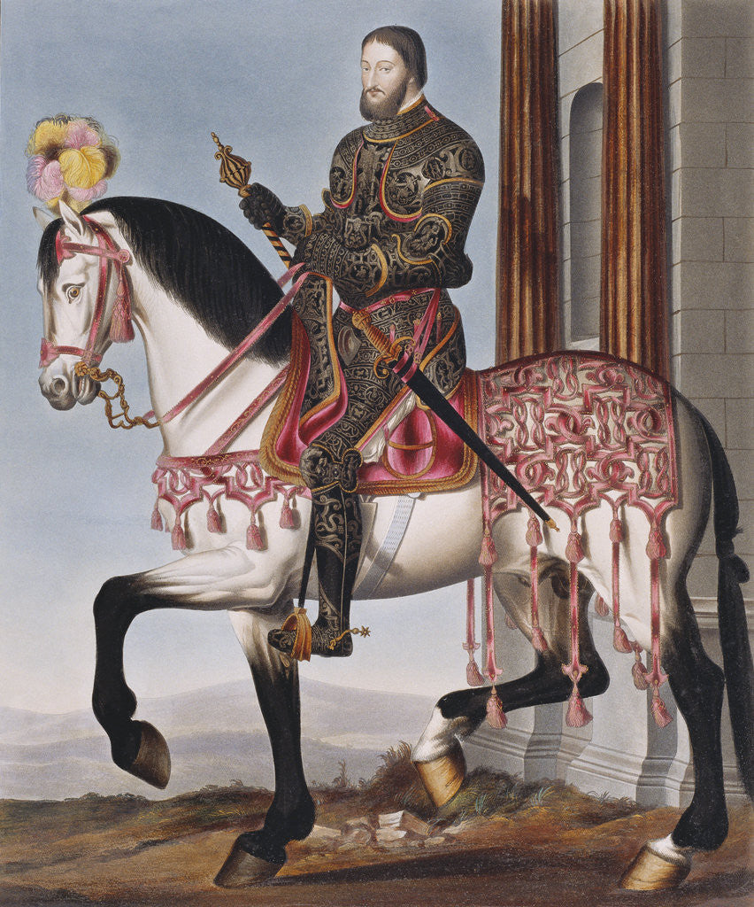 Detail of Portrait of Francis I, King of France by Anonymous
