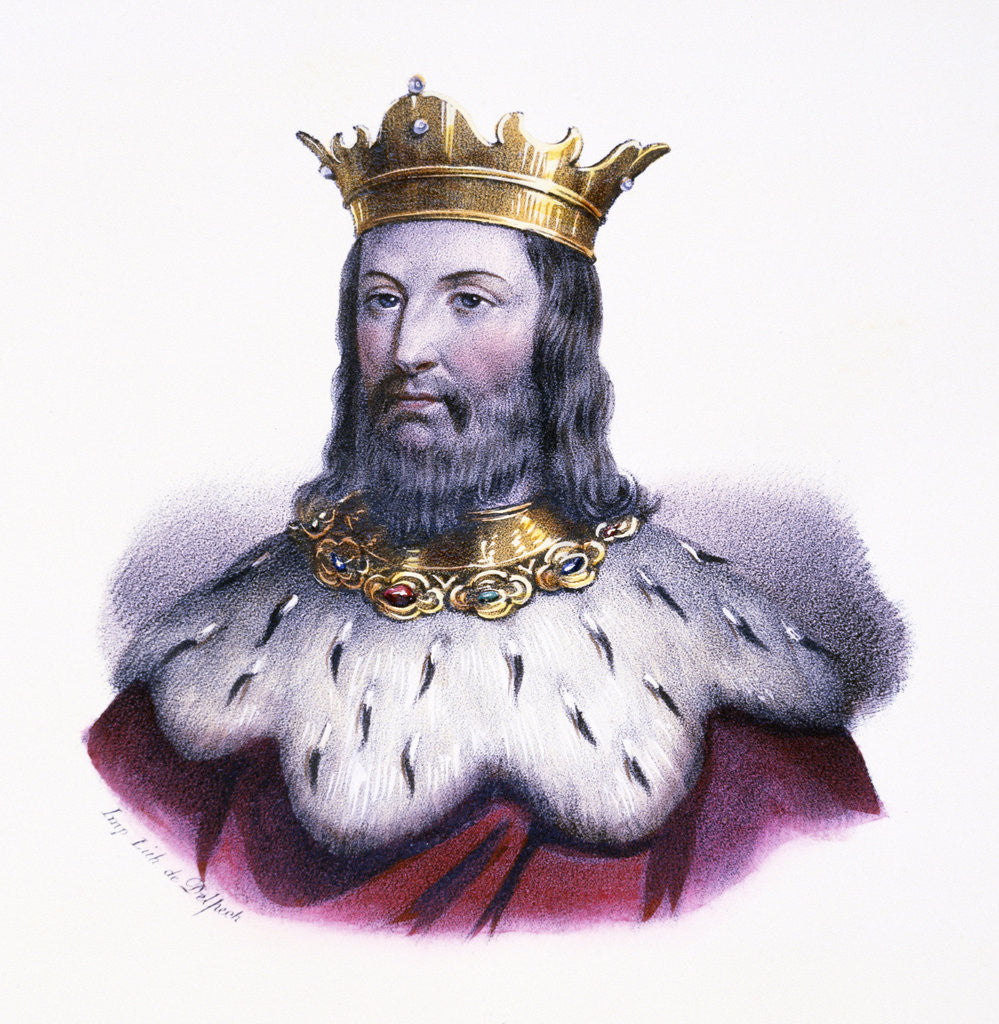 Detail of Portrait of Clovis I, King of France by Anonymous
