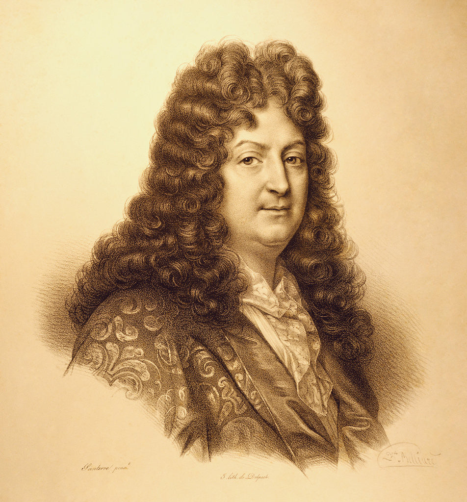 Detail of Portrait Depicting Jean Racine by Anonymous