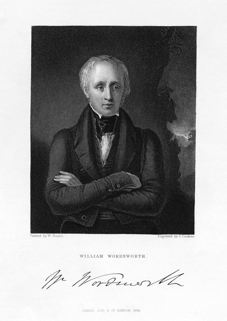 Detail of William Wordsworth by Anonymous