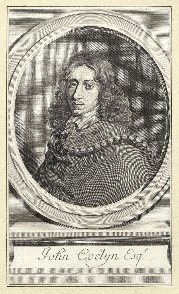 Detail of John Evelyn Esquire by Anonymous