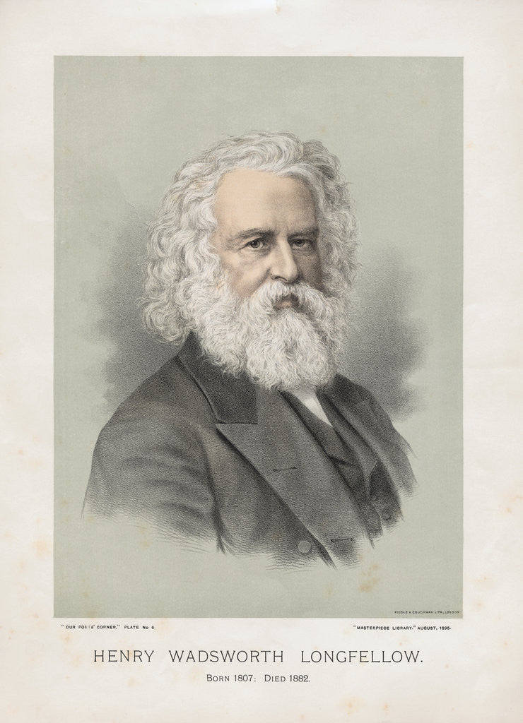 Detail of Henry Wadsworth Longfellow by Anonymous