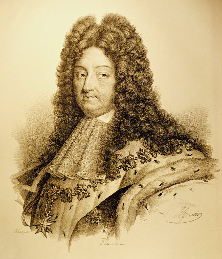 Detail of Louis XIV, King of France by Anonymous
