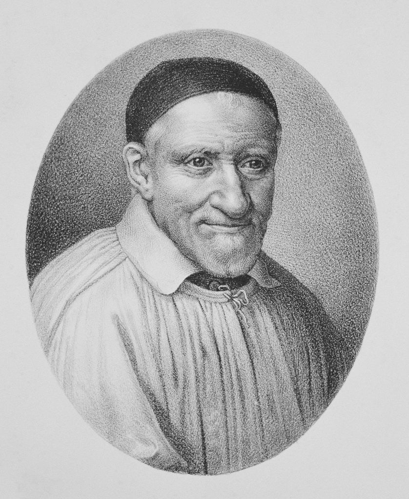 Detail of Portrait of Saint Vincent de Paul by Anonymous
