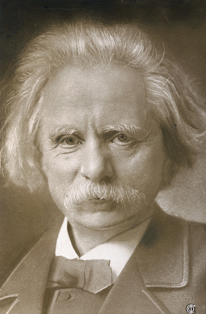 Detail of Composer Edvard Grieg by Anonymous