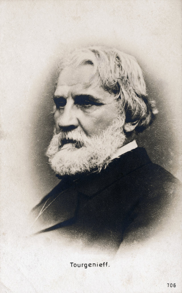 Detail of Writer Ivan Turgenev by Anonymous