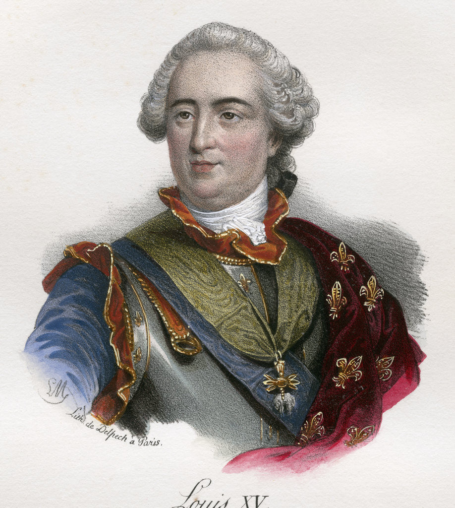 Detail of Louis XV by Anonymous