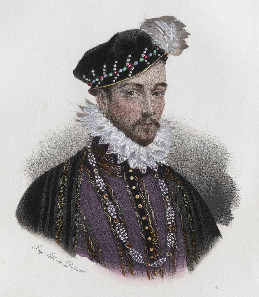 Detail of Charles IX by Anonymous