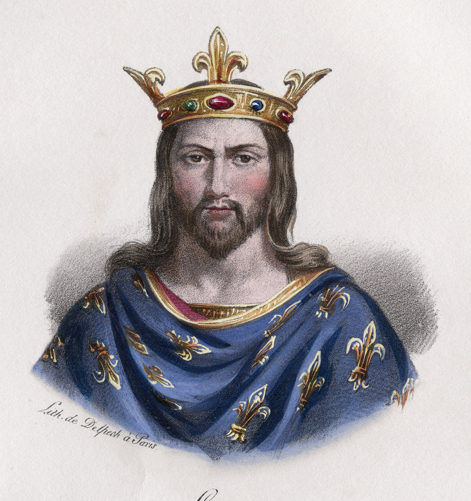 Detail of Louis VII by Anonymous