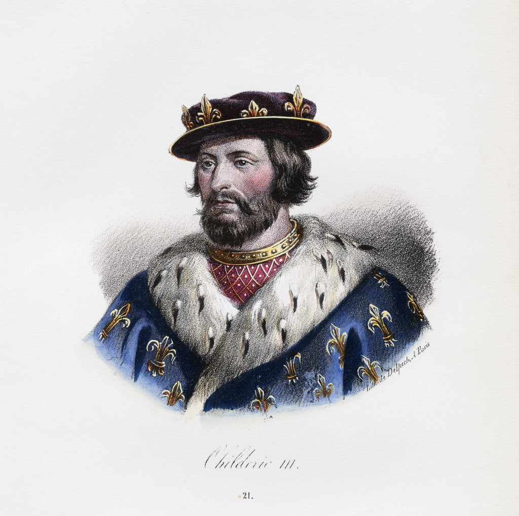 Detail of Childeric III by Anonymous