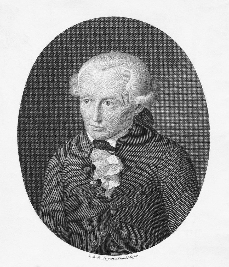 Detail of Immanuel Kant Engraving by Corbis