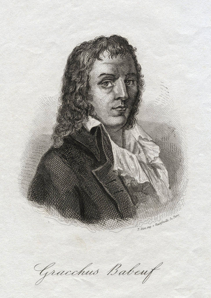 Detail of Engraved Portrait of Francois Noel 