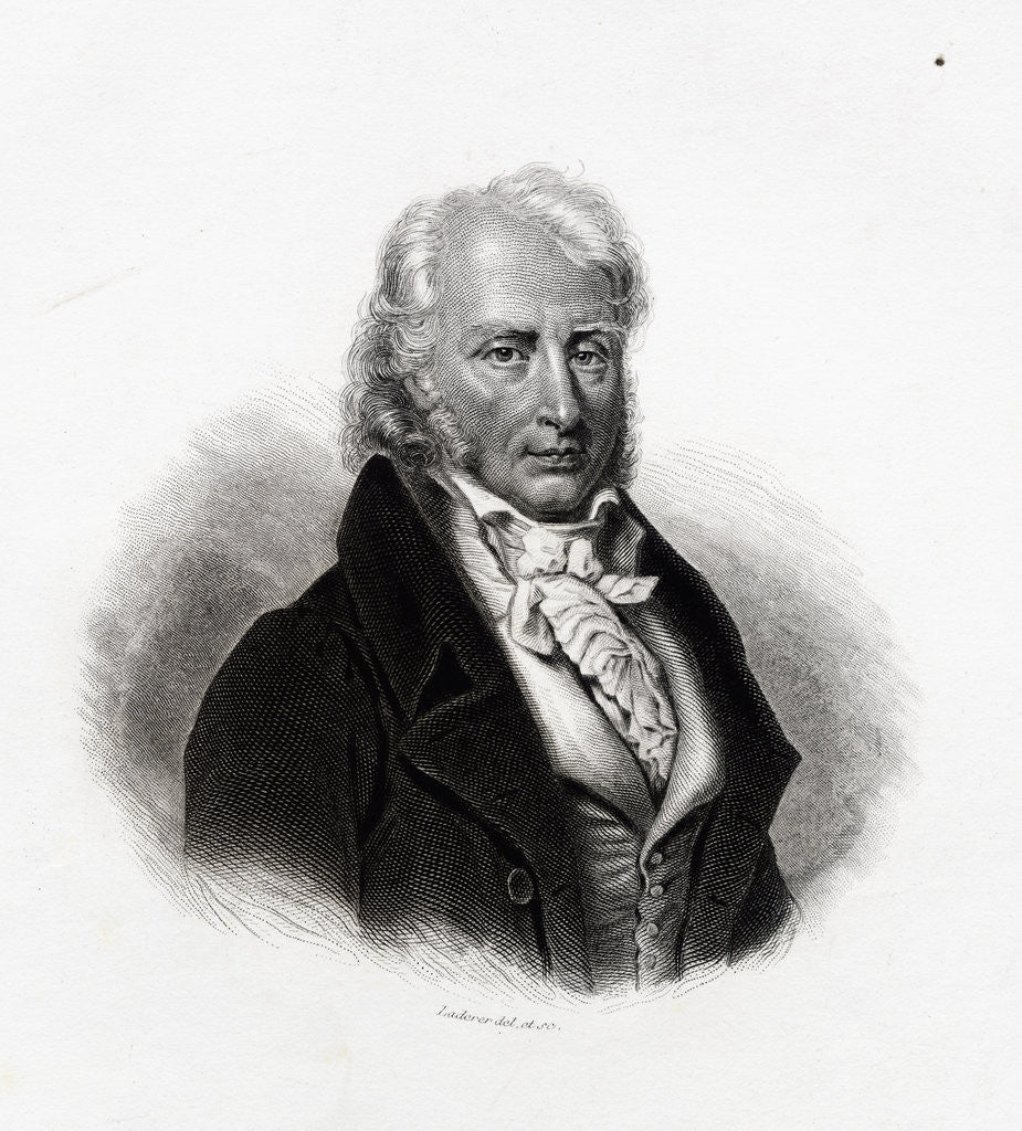 Detail of Benjamin Constant de Rebecque Engraving by Anonymous