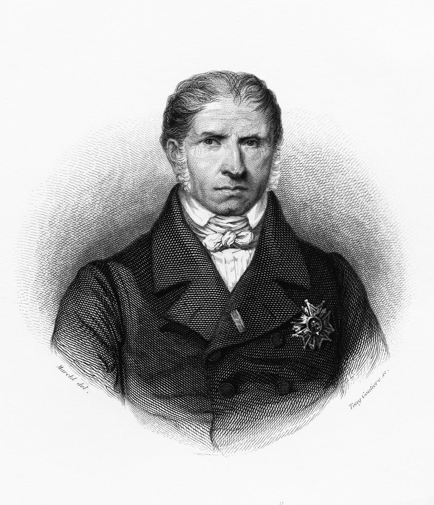 Detail of Andre Marie Jean Jacques Dupin Engraving by Louis Marckl and Tony Goutiere by Anonymous
