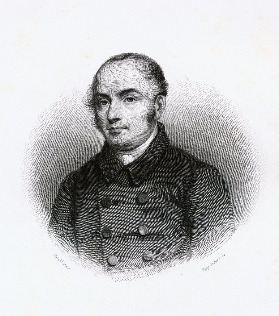 Detail of Engraving by Tony Goutiere After Pierre Antoine Berryer Painting by Louis Marckl