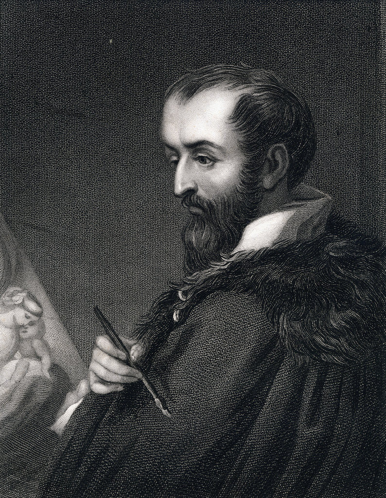Detail of Correggio Engraving by Henry Meyer