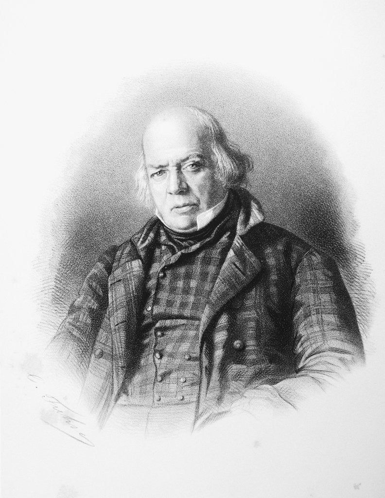 Detail of Pierre Jean de Beranger Engraving by Charles Jeremie Fuhr