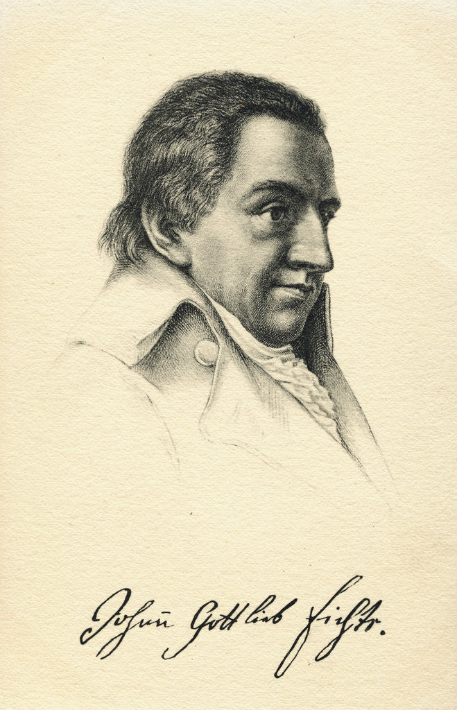 Detail of Portrait of Johann Gottlieb Fichte by Corbis