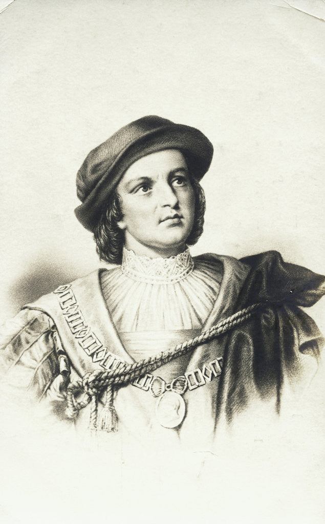 Detail of Portrait of Christopher Columbus by Corbis
