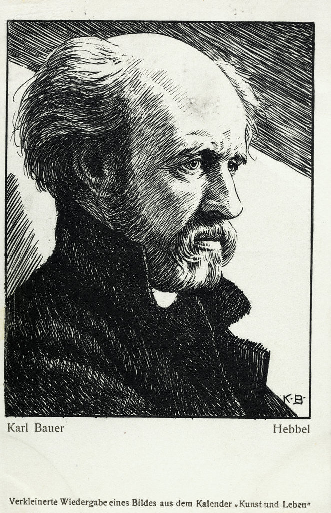Detail of Hebbel by Karl Bauer