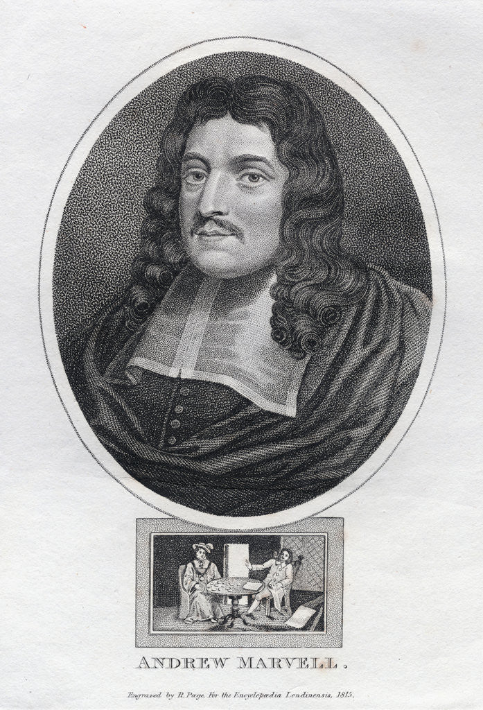 Detail of Andrew Marvell by R. Pape