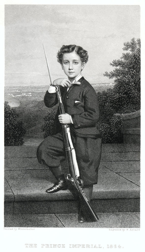 Detail of The Prince Imperial Engraving by Henry Adlard