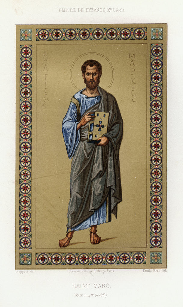 Detail of Book Illustration of Saint Mark by Corbis