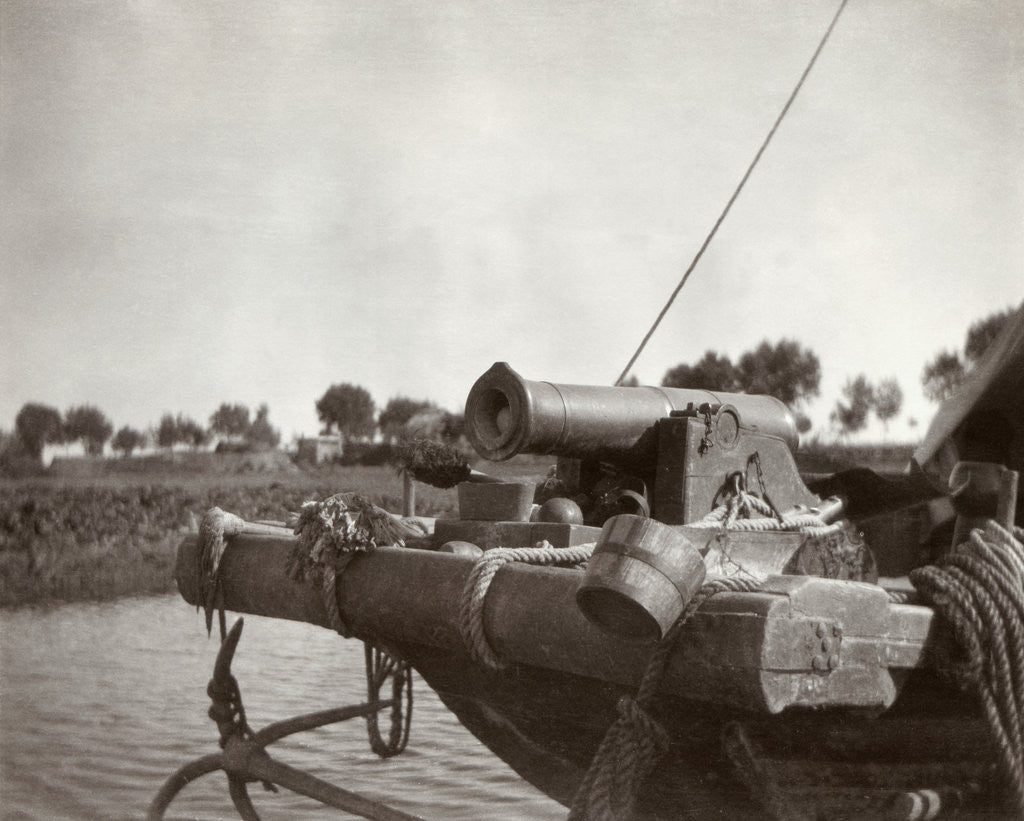 Detail of Cannon Mounted on Junk by Anonymous