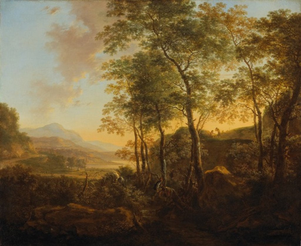 Detail of Wooded Hillside with a Vista, c.1645 by Jan Both