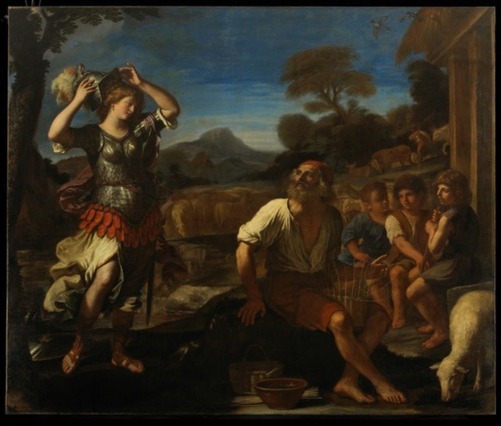 Detail of Erminia and the Shepherds, 1648 by Guercino