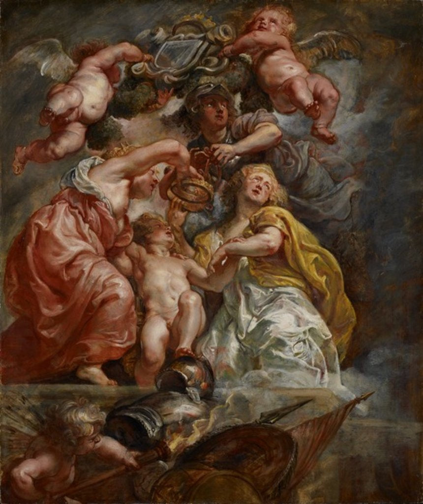 Detail of The Union of England and Scotland, c.1633-34 by Peter Paul Rubens