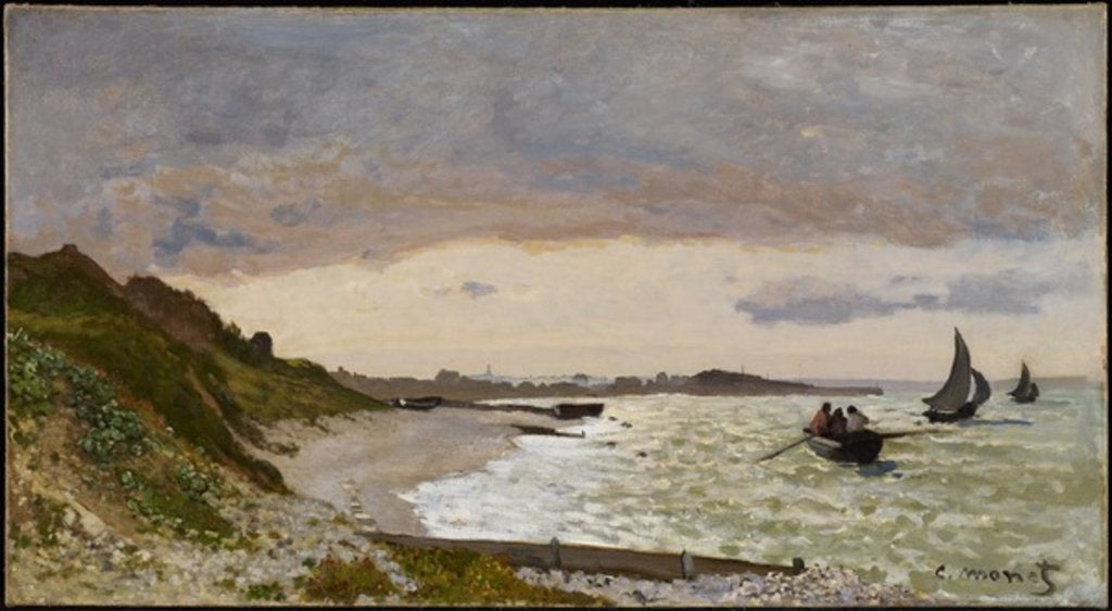 Detail of The Seashore at Sainte-Adresse, 1864 by Claude Monet