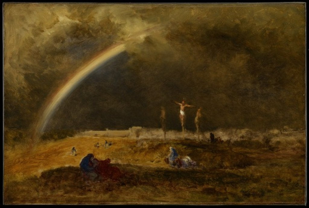 Detail of The Triumph at Calvary, c.1874 by George Snr. Inness