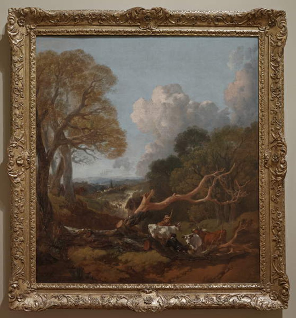 Detail of The Fallen Tree, probably between 1750 and 1753 by Thomas Gainsborough
