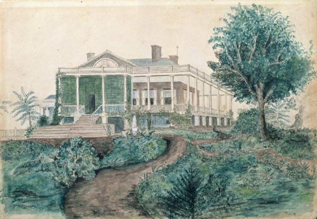 Detail of The Inman Homestead by John O'Brian Inman