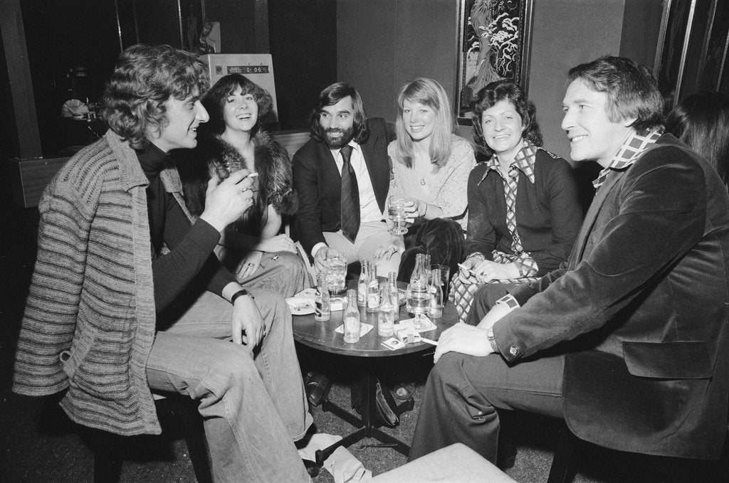 Detail of George Best with friends at his night club Slack Alice in Manchester by Swindles