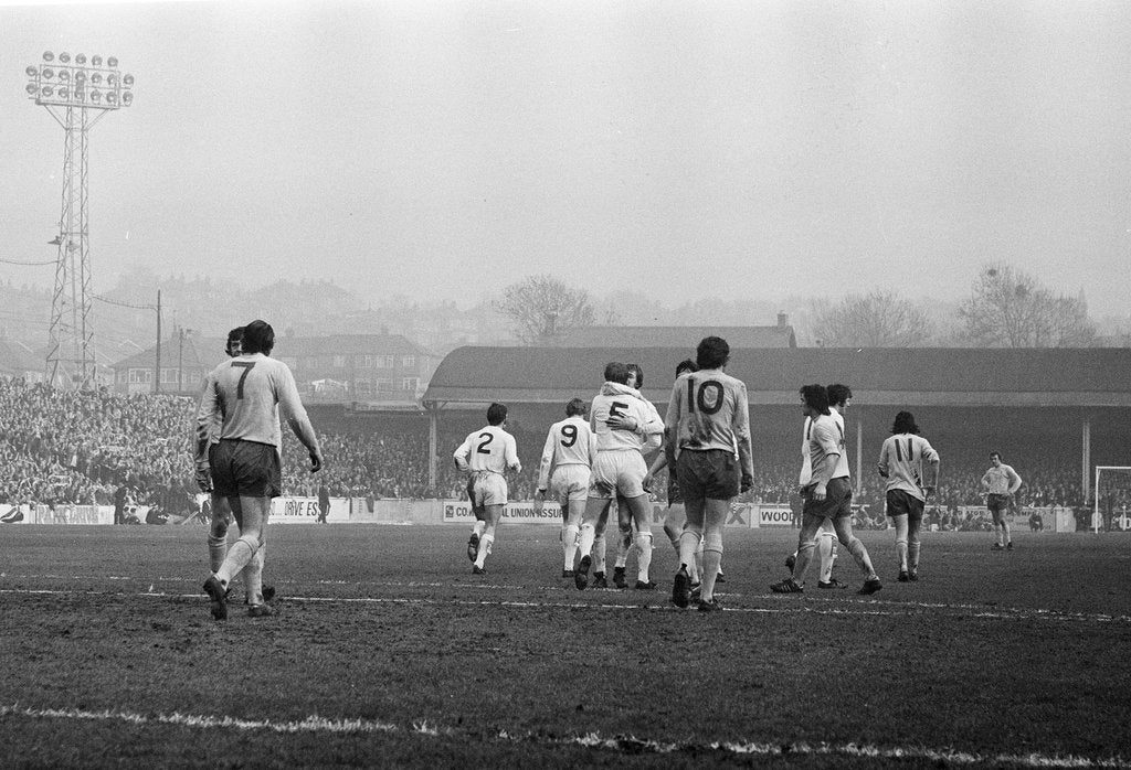 Detail of FA Cup Quarter Final match at Elland Road. Leeds United 2 v Tottenham Hotspur 1. by Peter Cook