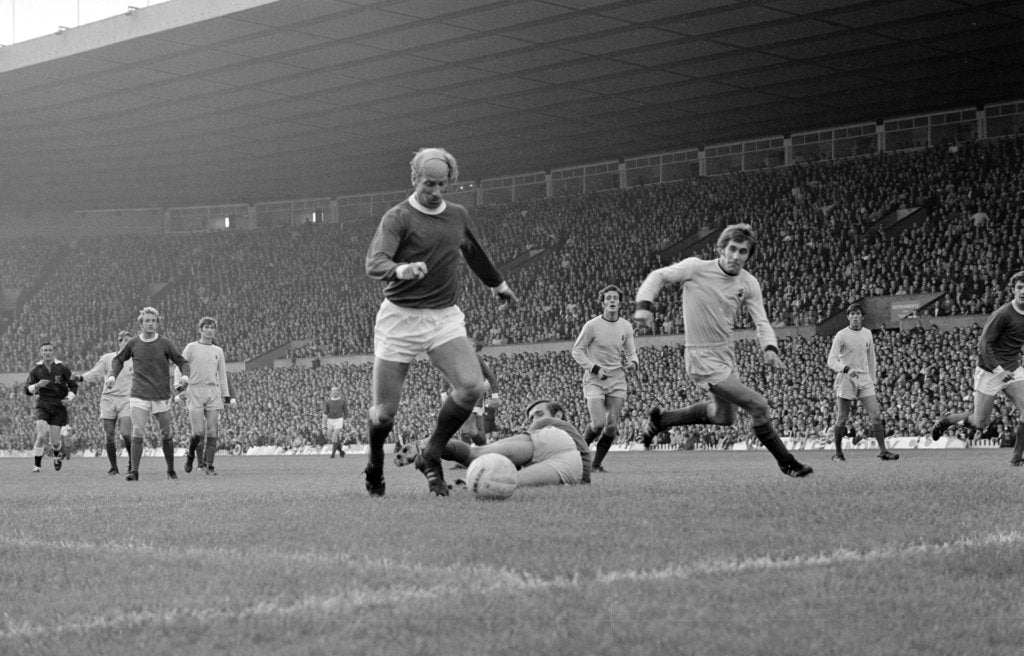 Detail of English League Division One match at Old Trafford. Manchester United 2 v Coventry City 0. by Peter Chapman