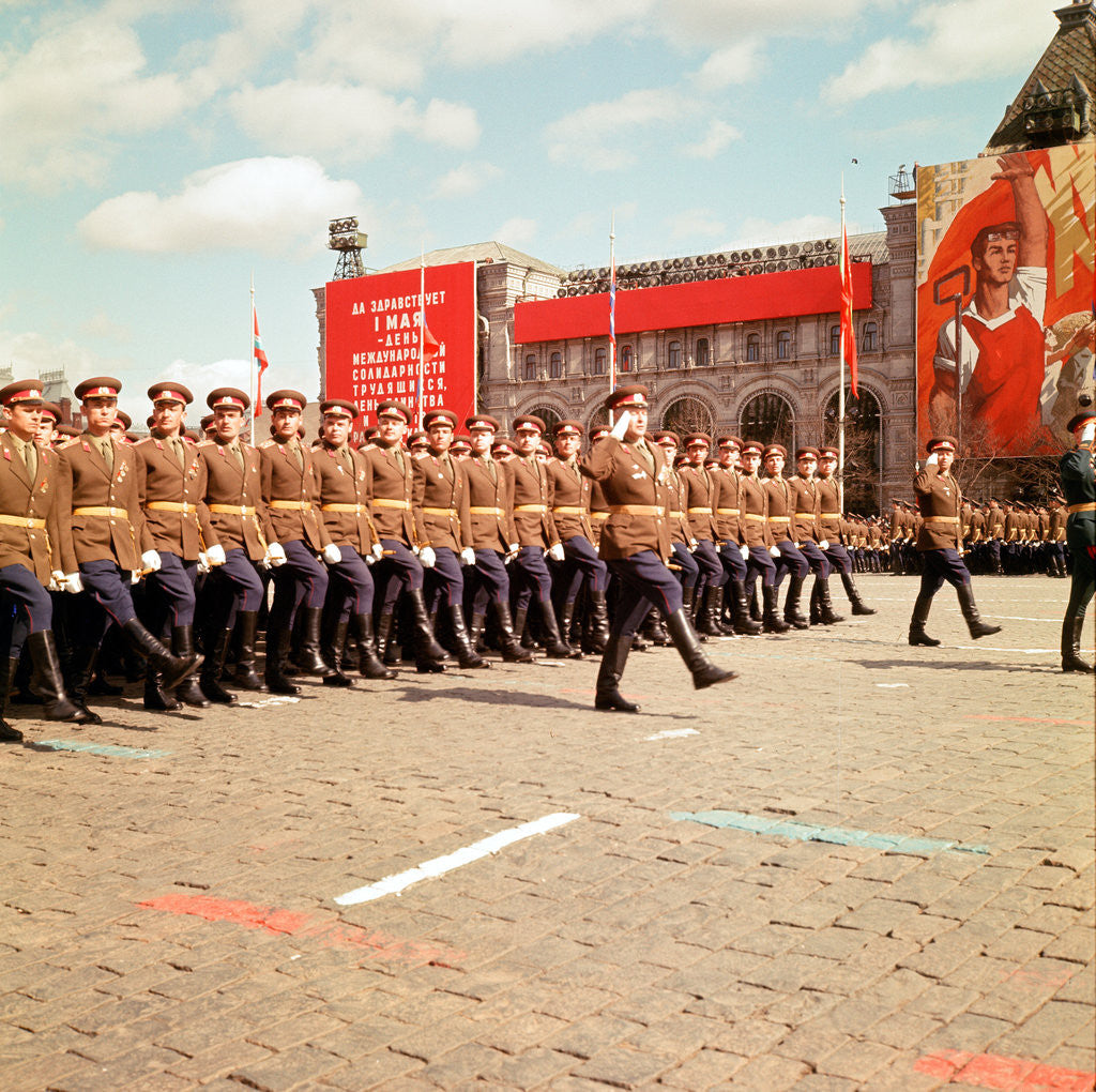 Detail of May Day Parade in Red Square, Moscow by Kent Gavin