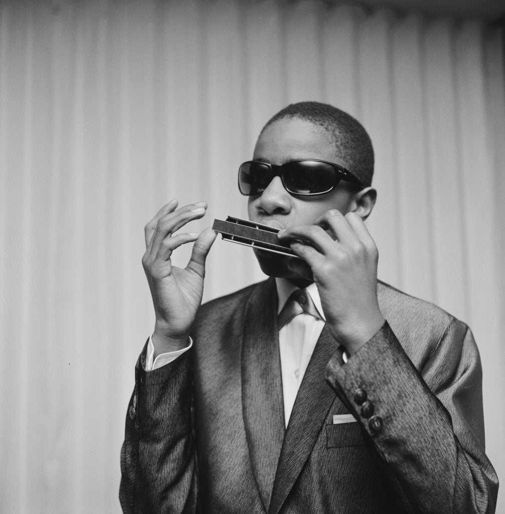 Detail of Stevie Wonder by Charlie Ley