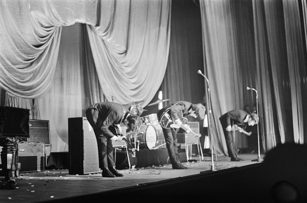Detail of The Beatles take a bow on stage in Carlisle by Staff
