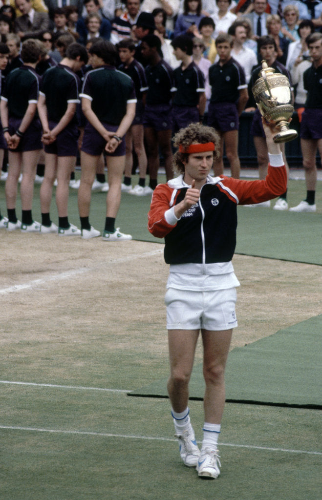 Detail of Wimbledon Final 1981, John McEnroe v Bjorn Borg by Cottrell