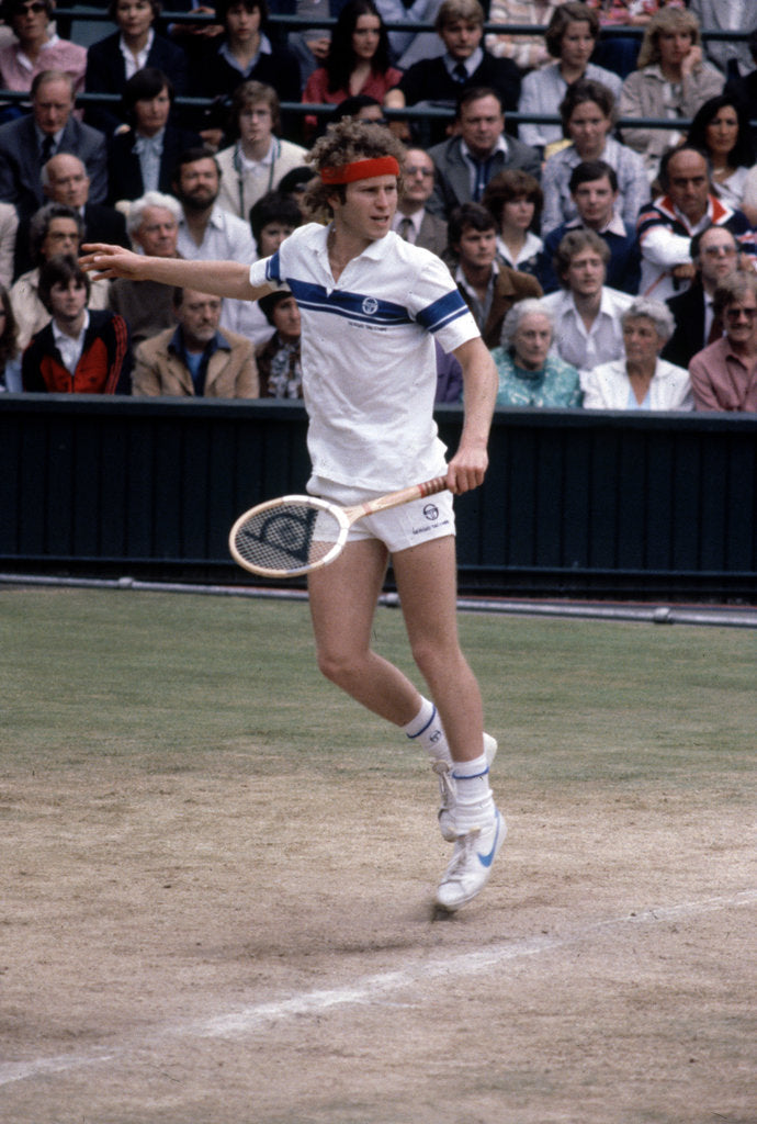 Detail of Wimbledon Final 1981, John McEnroe v Bjorn Borg by Cottrell