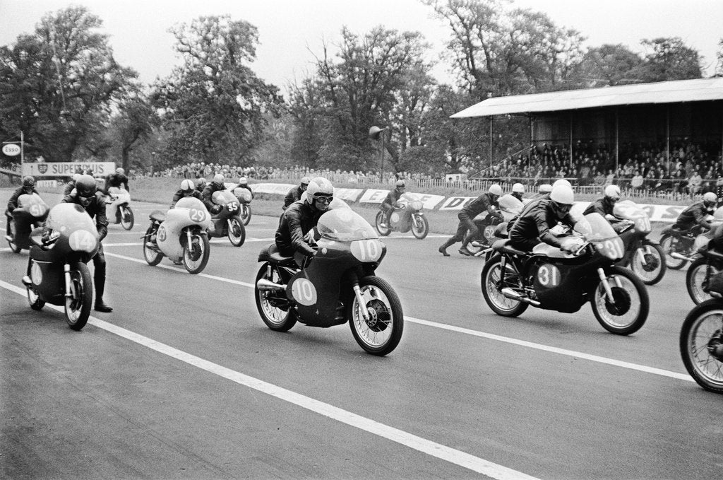 Detail of Motor Cycle Racing at oulton Park by Anonymous
