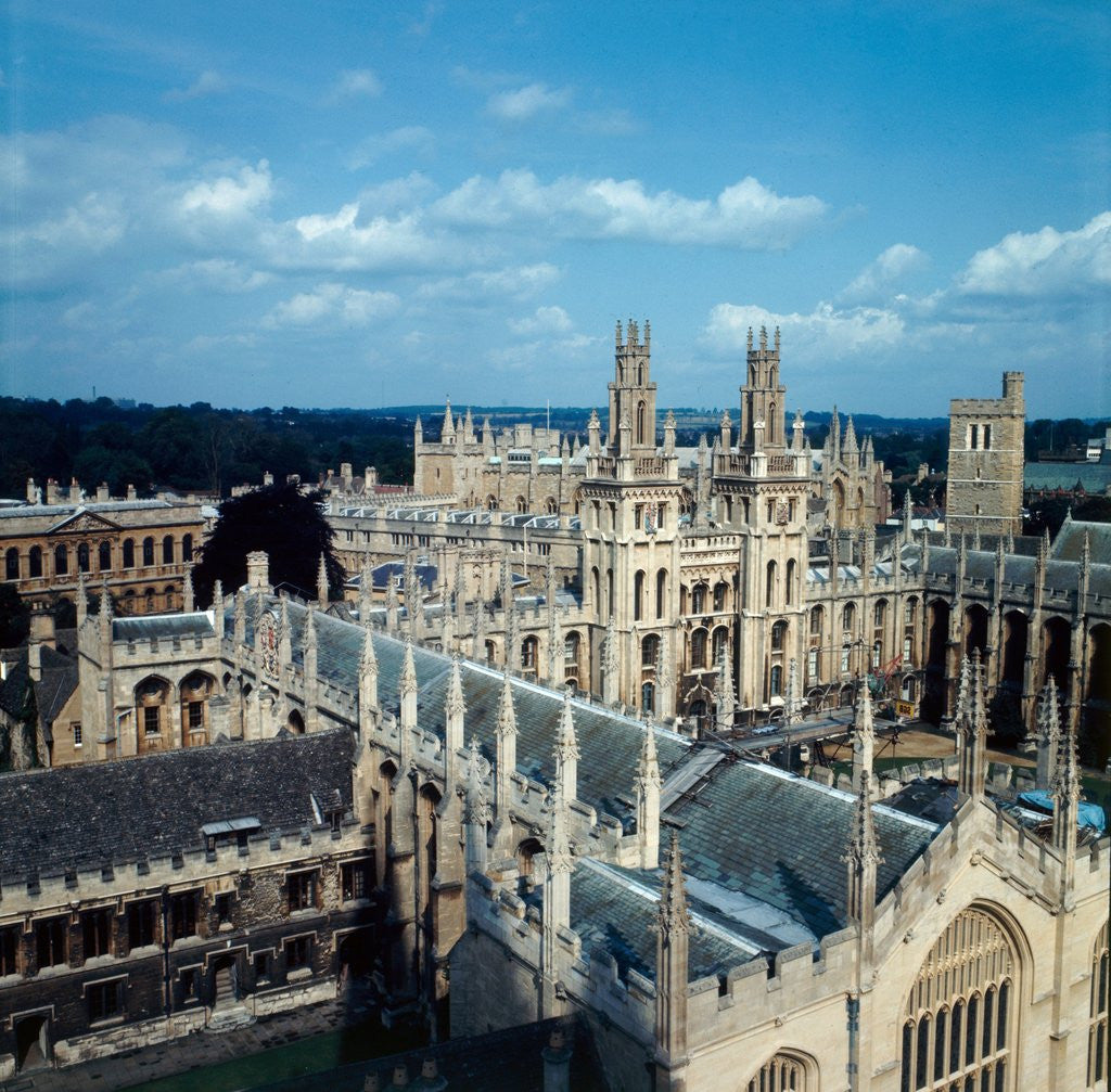 Detail of An aerial view of All Souls College by Staff