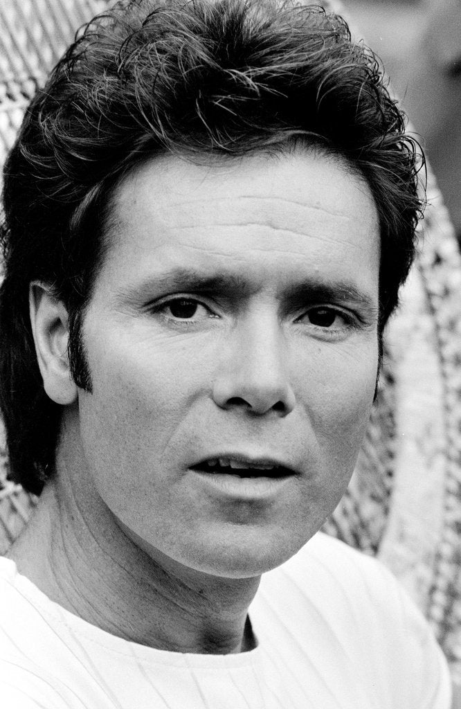 Detail of Cliff Richard celebrates 25 years in the music business by Anonymous