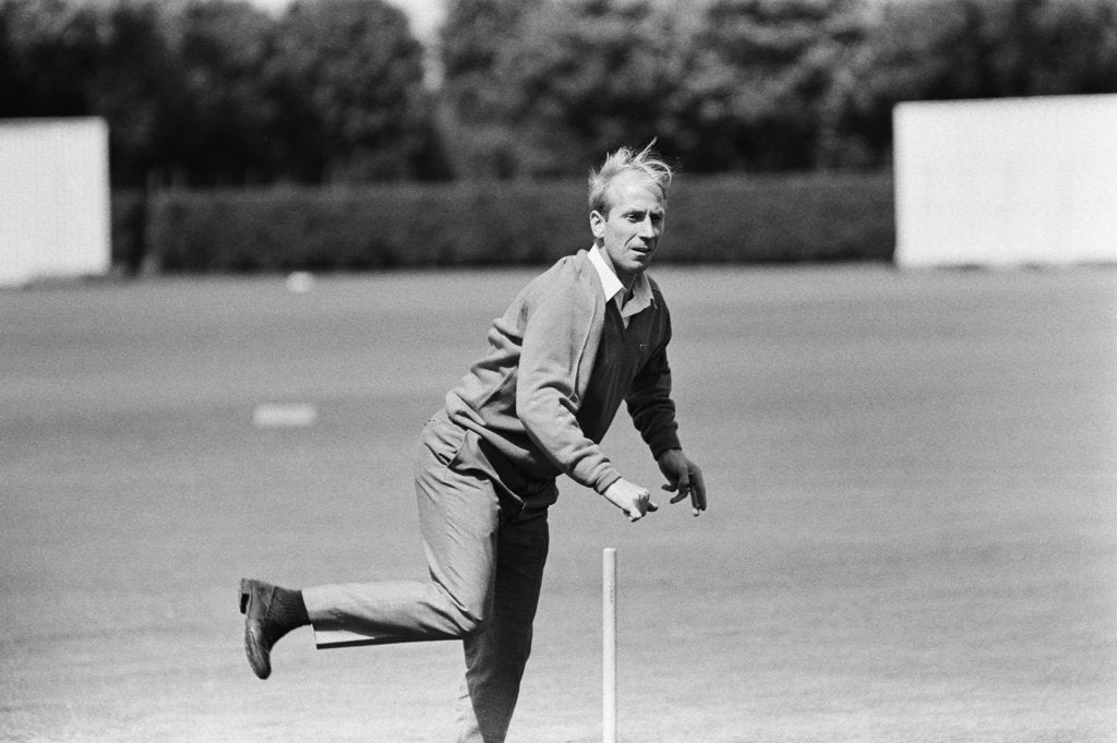Detail of Bobby Charlton relaxes with a game of cricket the day before taking part in the World Cup Final by Anonymous