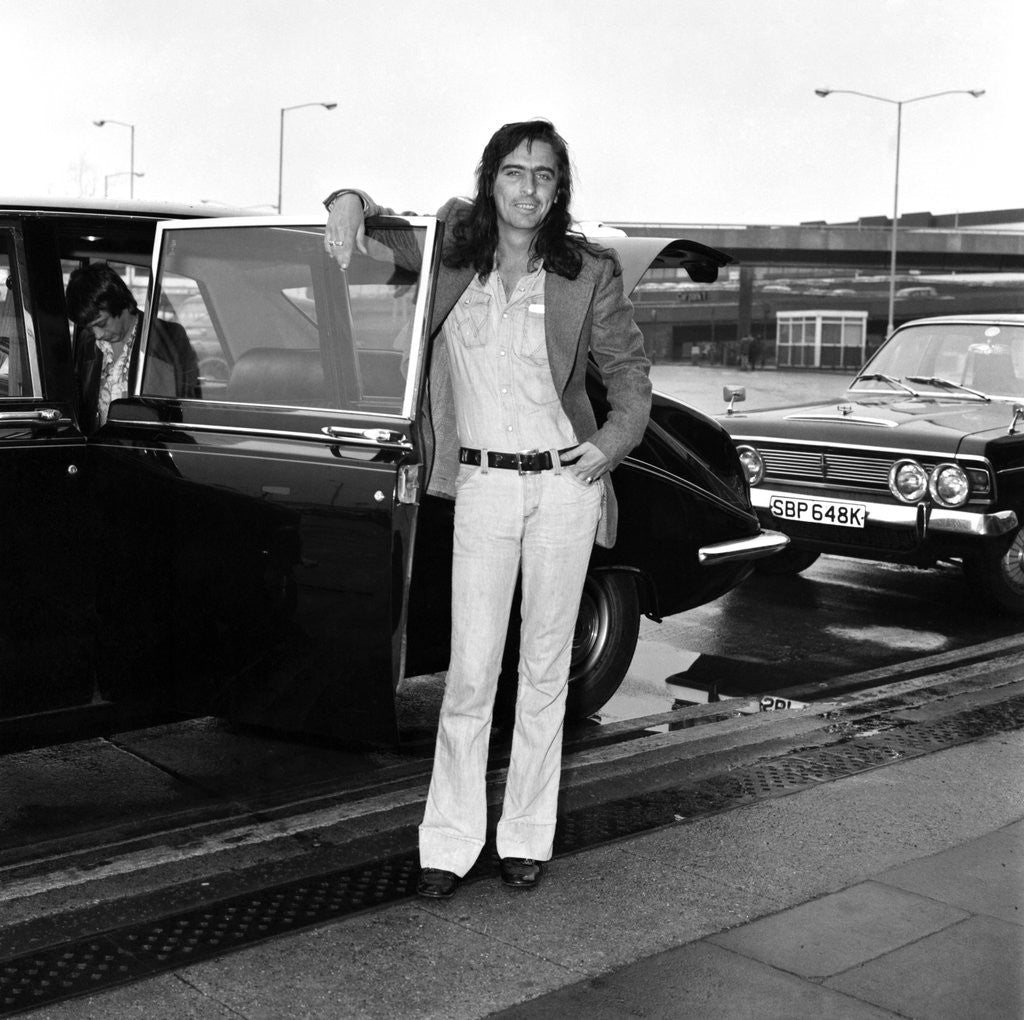 Detail of Alice Cooper arrives in London 1974 by Staff
