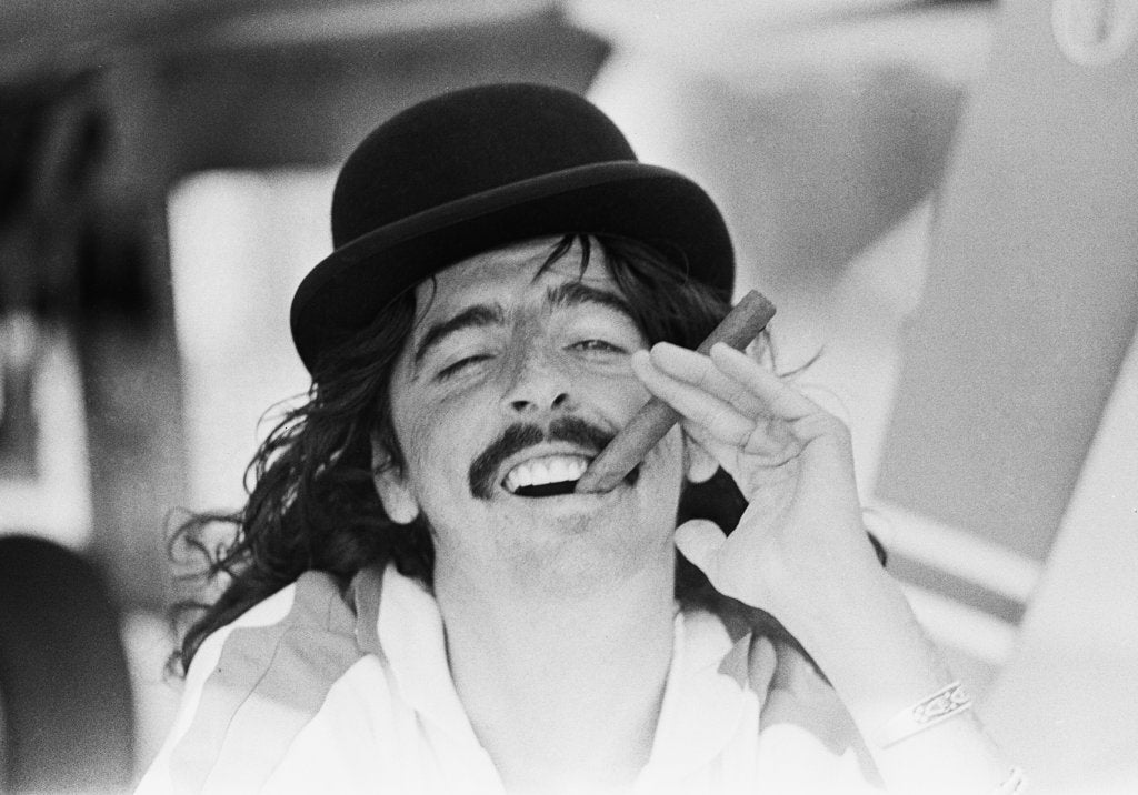 Detail of Alice Cooper during his visit to London by Anonymous