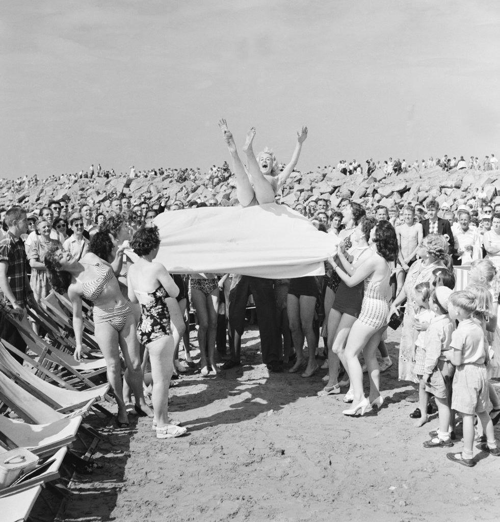 Detail of Sunday Pictorial 1957 Beach Party by Bill Turner